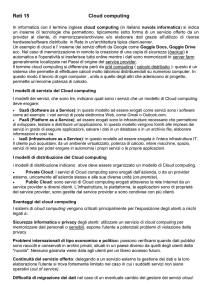 I modelli di distribuzione del Cloud computing