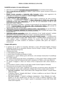 PRIMA GUERRA MONDIALE