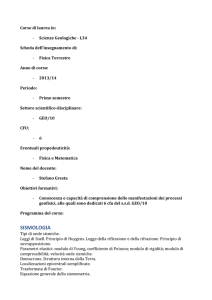 magnetismo - Dipartimento di Scienze Biologiche, Geologiche e