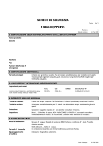 schede di sicurezza
