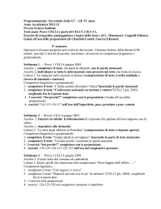 Programmazione semestrale ( ottobre /dicembre 2011) IV anno
