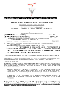 flavescenza dorata - Servizi per la PA