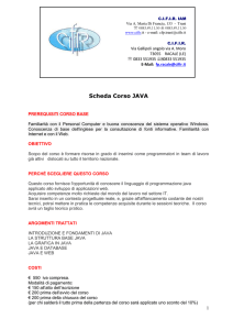 Scheda Corso