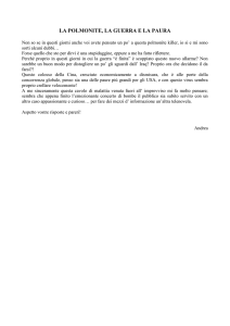 la polmonite, la guerra e la paura