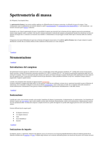 Cenni minimi all`interpretazione di uno spettro - Digilander