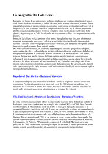 La Geografia Dei Colli Berici
