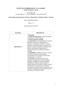 Programmazione educativa – didattica