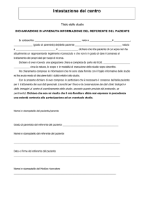 fac-simile foglio informazione referente paziente