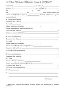 Modello Dichiarazione Pubblicità