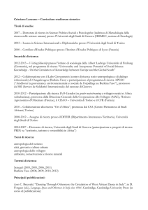 Cristiano Lanzano – Curriculum studiorum sintetico