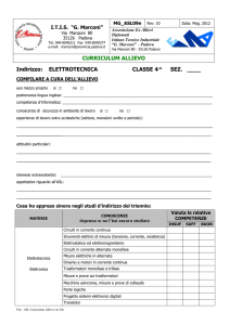 curriculum allievo
