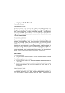Antropologia culturale ed etnologia