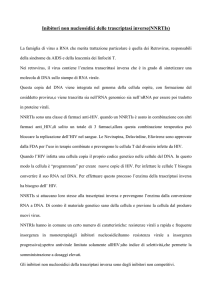 Inibitori non nucleosidici della trascrittasi inversa