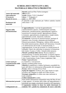 Apprendimento, Memoria, Metodi di ricerca