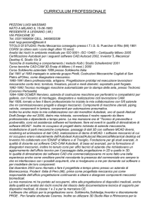 CURRICULUM PROFESSIONALE PEZZONI LUIGI MASSIMO NATO