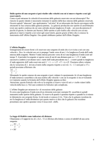 Dallo spettro di una sorgente si può risalire alla