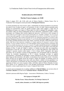 La Fondazione Studio Carrieri Noesi invita all`inaugurazione della