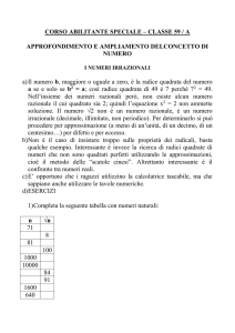 CORSO ABILITANTE SPECIALE – CLASSE 59 / A