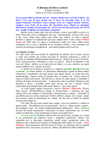 Saggio sul libero arbitrio