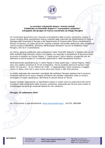 cronometro vulcanico - Università degli Studi di Perugia