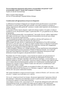 Considerazioni sull`appropriatezza dei percorsi diagnostici