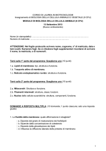 CORSO DI LAUREA IN BIOTECNOLOGIE