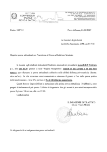 prove attitudinali - Istituto Comprensivo Statale 1