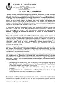 la scuola e la formazione - Comune di Castelfiorentino