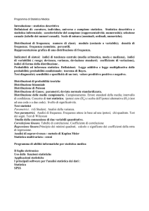 Programma di Statistica Medica
