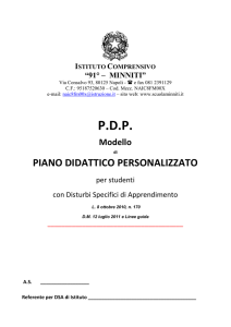 Modello PDP dsa - scuolaminniti.it