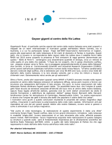comunicato stampa