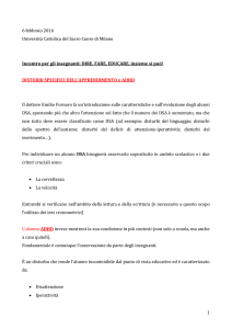 Roberta Dicandia – Relazione completa_Incontro_ADHD