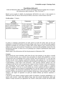Avvio alla probabilità: il problema delle parti