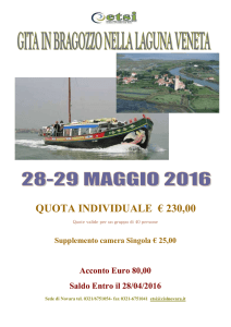 Acconto Euro 80,00