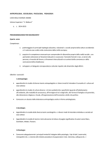 scienze umane - Istituto E. Balducci Pontassieve