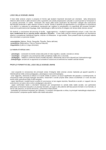 LICEO DELLE SCIENZE UMANE