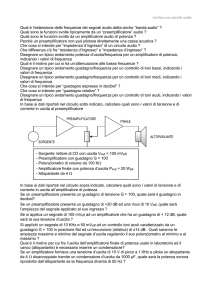 verifica sui circuiti audio