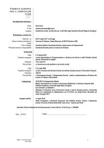 Curriculum Daga Elisa - Comune di Riola Sardo