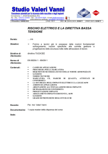 Rischio elettrico e la direttiva bassa tensione