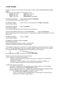 I verbi modali - Docenti.unina
