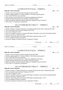 Carlo V Savonarola - scuole in rete per chi viene da lontano