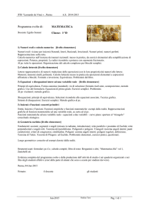 1) Numeri reali e calcolo numerico [livello