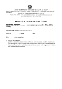 report-diario di bordo