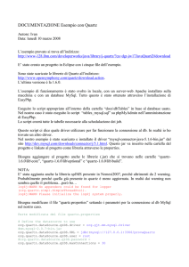 DOCUMENTAZIONE Esempio con Quartz
