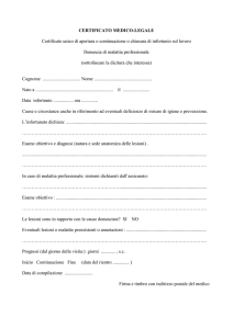 Facsimile di certificato