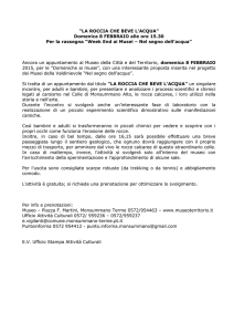 la roccia che beve l`acqua - Comune di Monsummano Terme