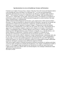 Sperimentazione in corso sui bambini per farmaco sull`attenzione