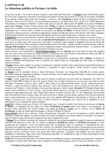 La situazione politica in Europa e in Italia