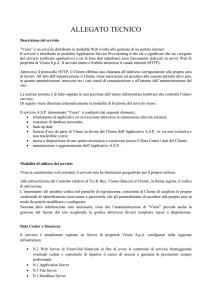 ALLEGATO TECNICO Descrizione del servizio ”Verso” è un servizio