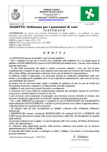 n. 12 2011 possessori di cani